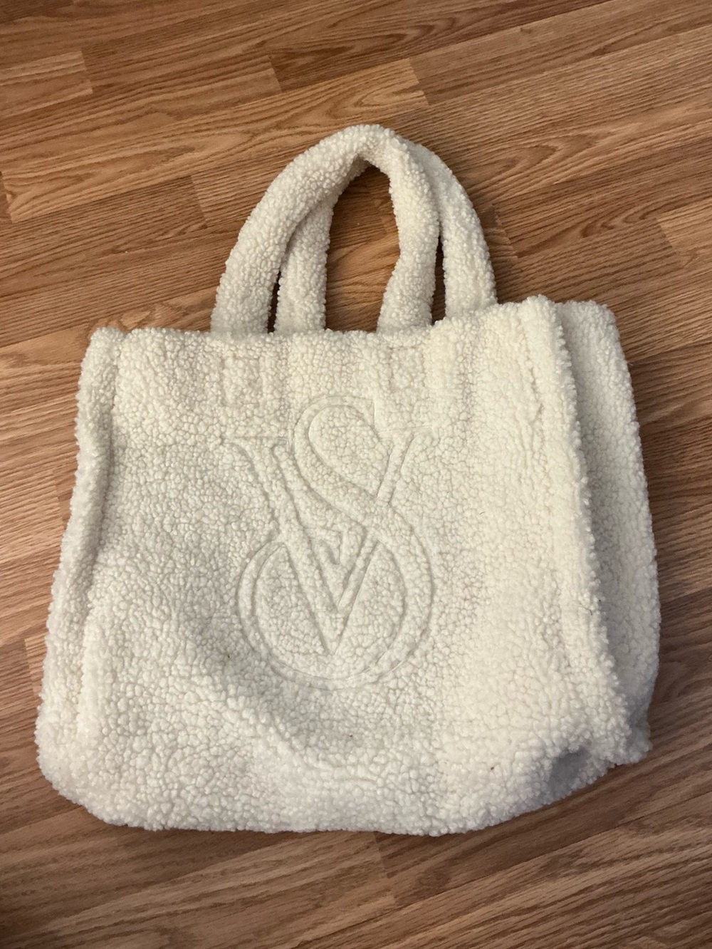 Victoria's Secret Cream Sherpa Tote Bag - Picture 2 of 6
